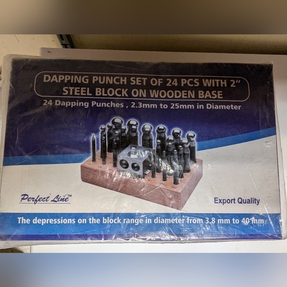 Dapping punch set of 24 PCs with 2